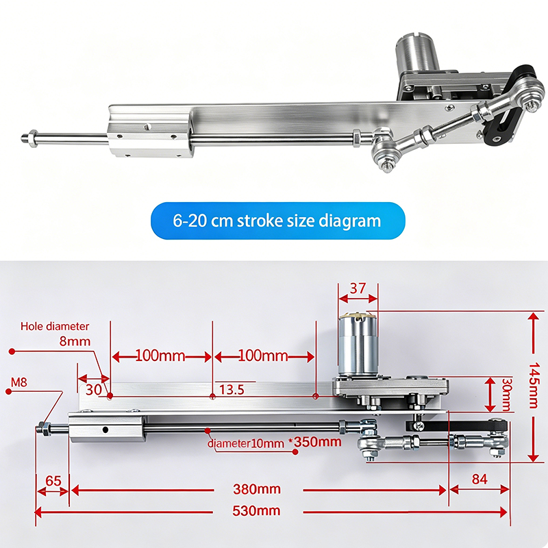 60mm-200mmストローク調整可能 DC 24V パワフ - Linear Rail のレビューと価格