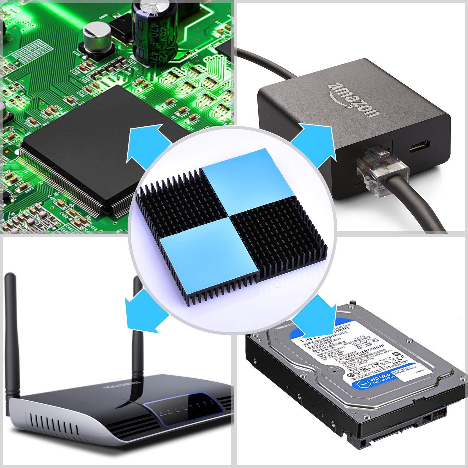 1/2/3/4 個ヒートシンクアルミ冷却ヒートシンクラジエー - Stepper Motor Nema17 のレビューと価格