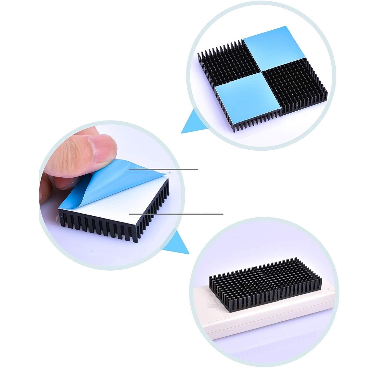 1/2/3/4 個ヒートシンクアルミ冷却ヒートシンクラジエー - Stepper Motor Nema17 のレビューと価格
