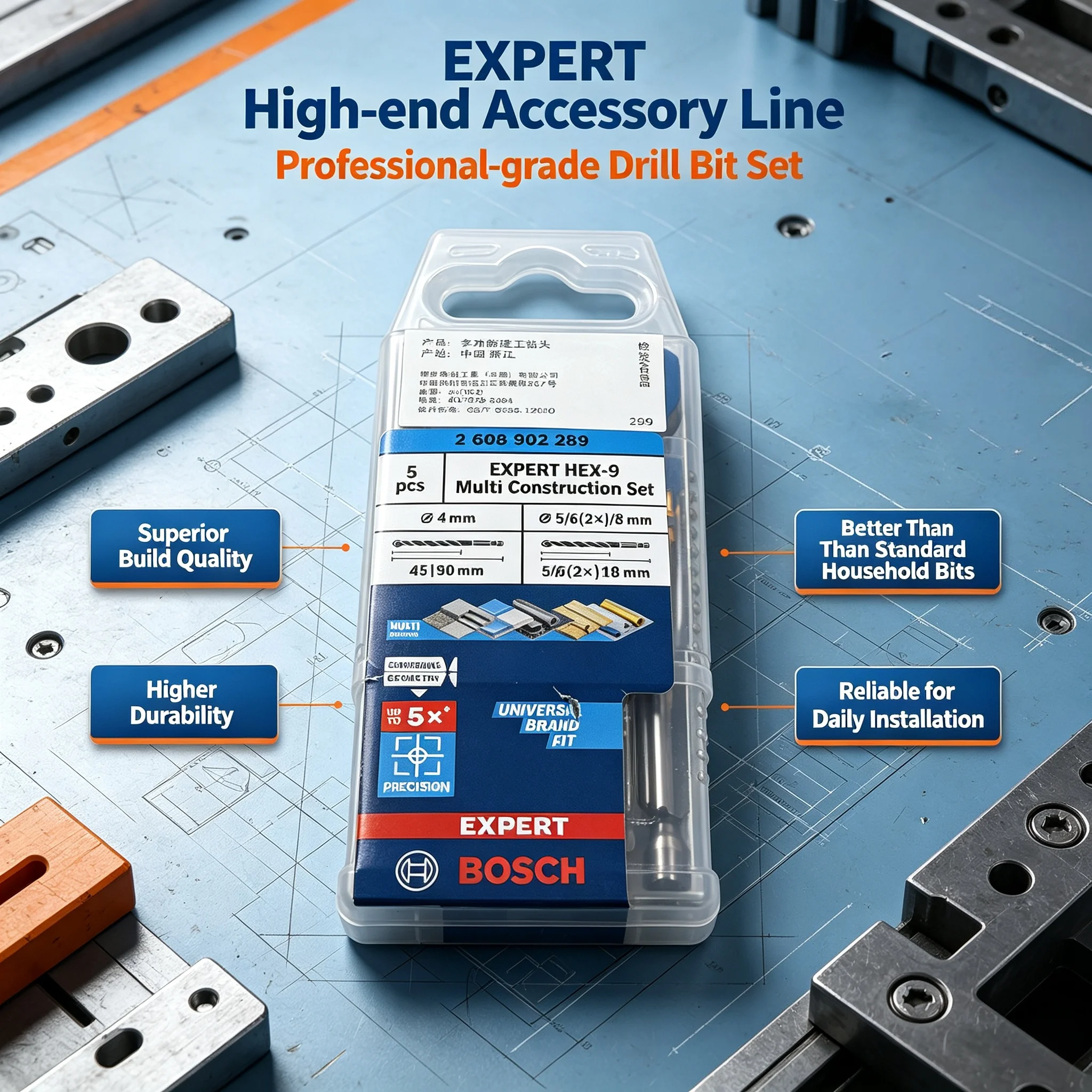 ボッシュ 2608902289 エキスパート HEX-9 マ - Drill Bit Set のレビューと価格