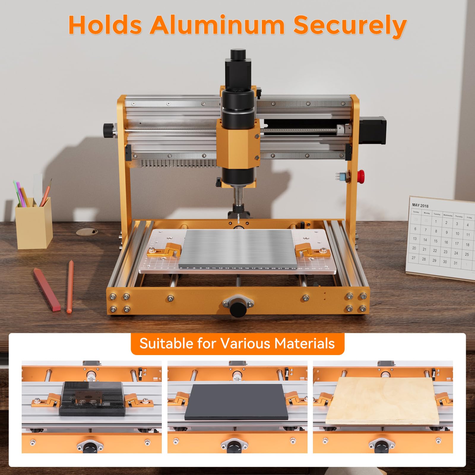 CNC サイド固定 T トラック & 穴あきワークテーブル  - 3018 Aluminium Cnc のレビューと価格
