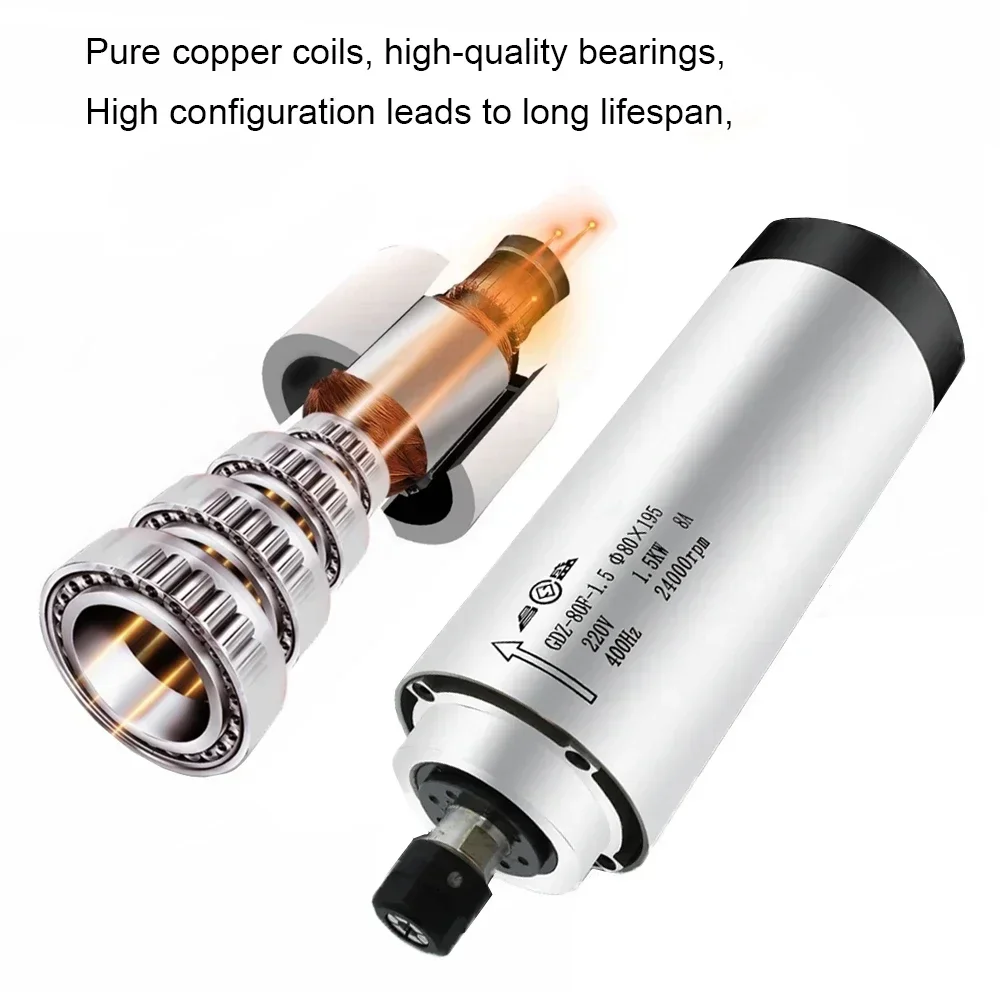 800 ワット 1.5KW 2.2KW CNC 空冷スピンド - Water Cooled Spindle のレビューと価格