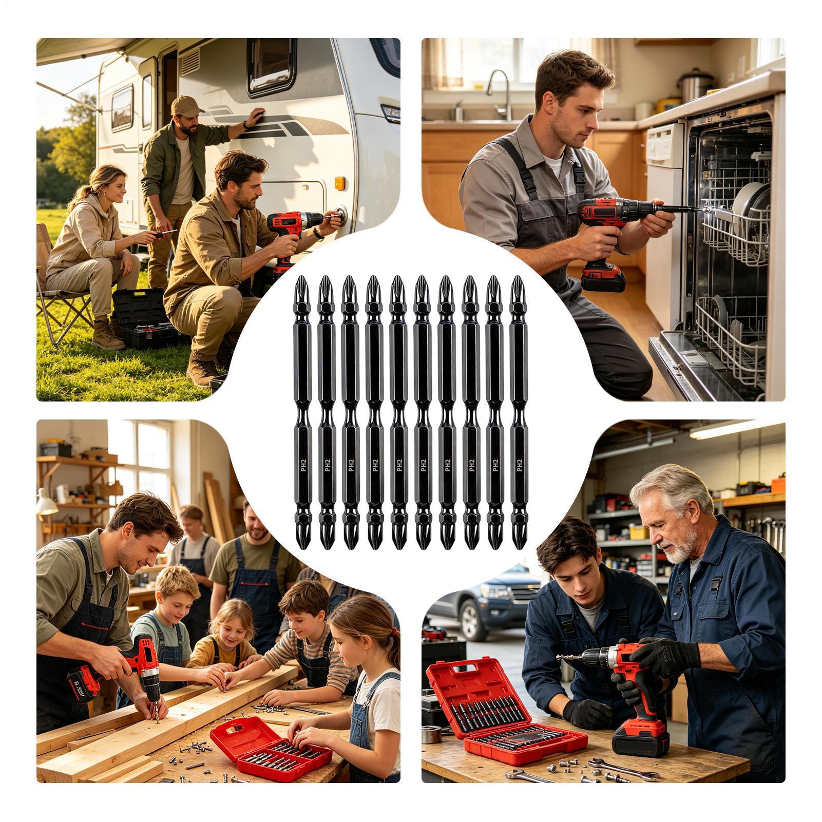 磁気ビット両端磁気フライスドリルヘッドキット多機能ドライバー - Drill Bit Set のレビューと価格