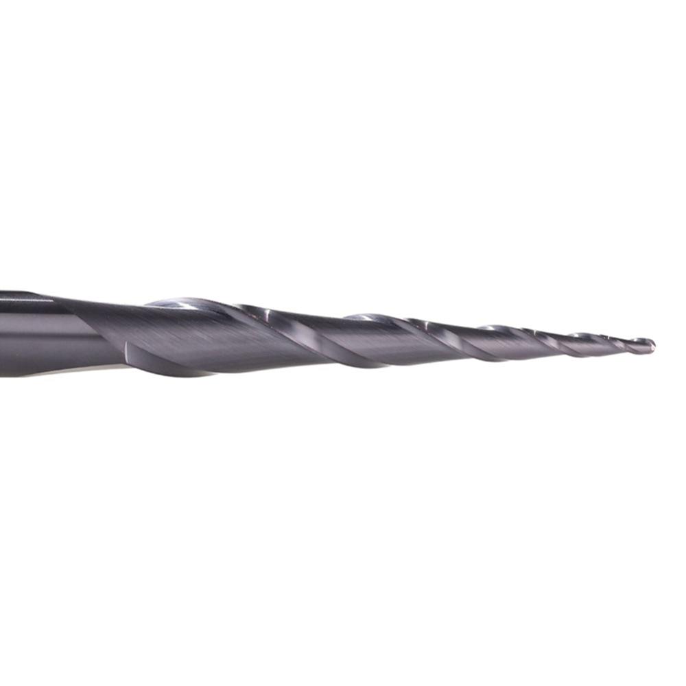 超硬ソリッドコーティングテーパーボールノーズビットCNCフラ - End Mill Set のレビューと価格